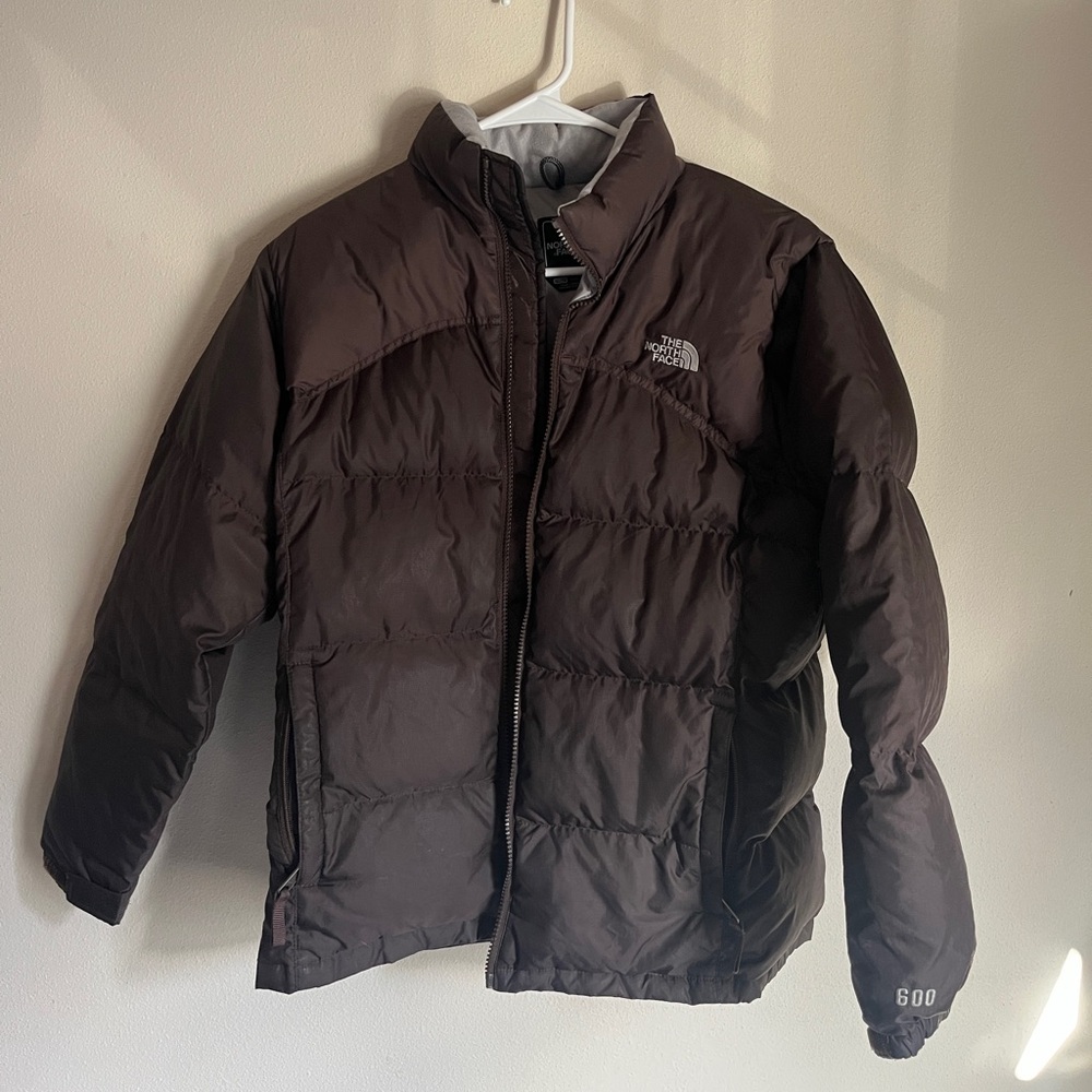 North Face brown 600/700 puffer jacket